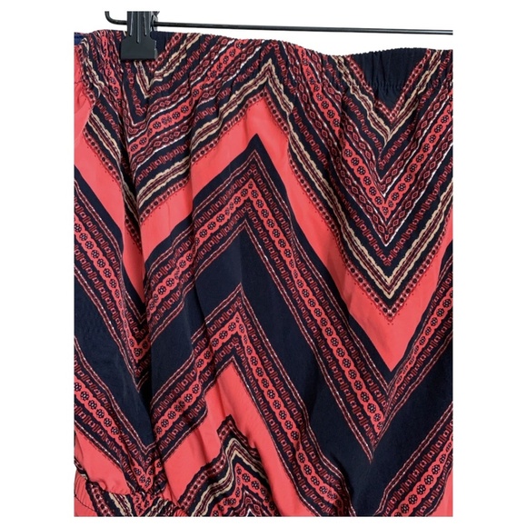 Express Dress Size XL Bandeau Dress Faux Wrap Elastic Waist Strapless - Picture 3 of 7